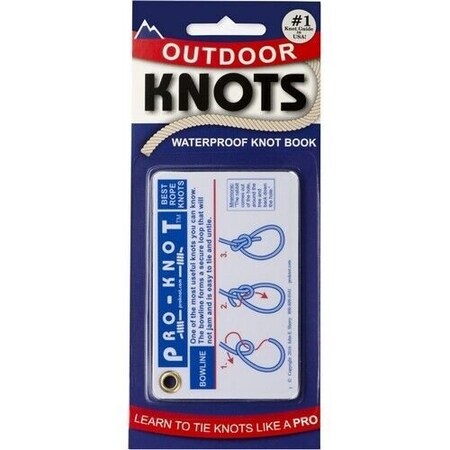 Pro-Knot Outdoor Knot Cards 20 Essential Rope Knots Waterproof PKO101